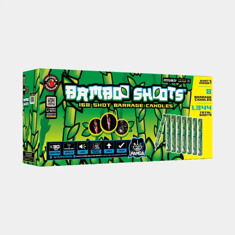 Bamboo Shoots™ 168 Shots Barrage Candles (gatling style) - Image 3