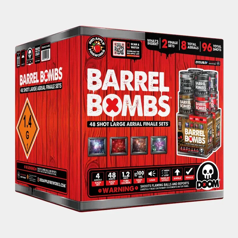 Barrel Bombs® 48-Shots Standard Aerial Finale Set® - Image 3