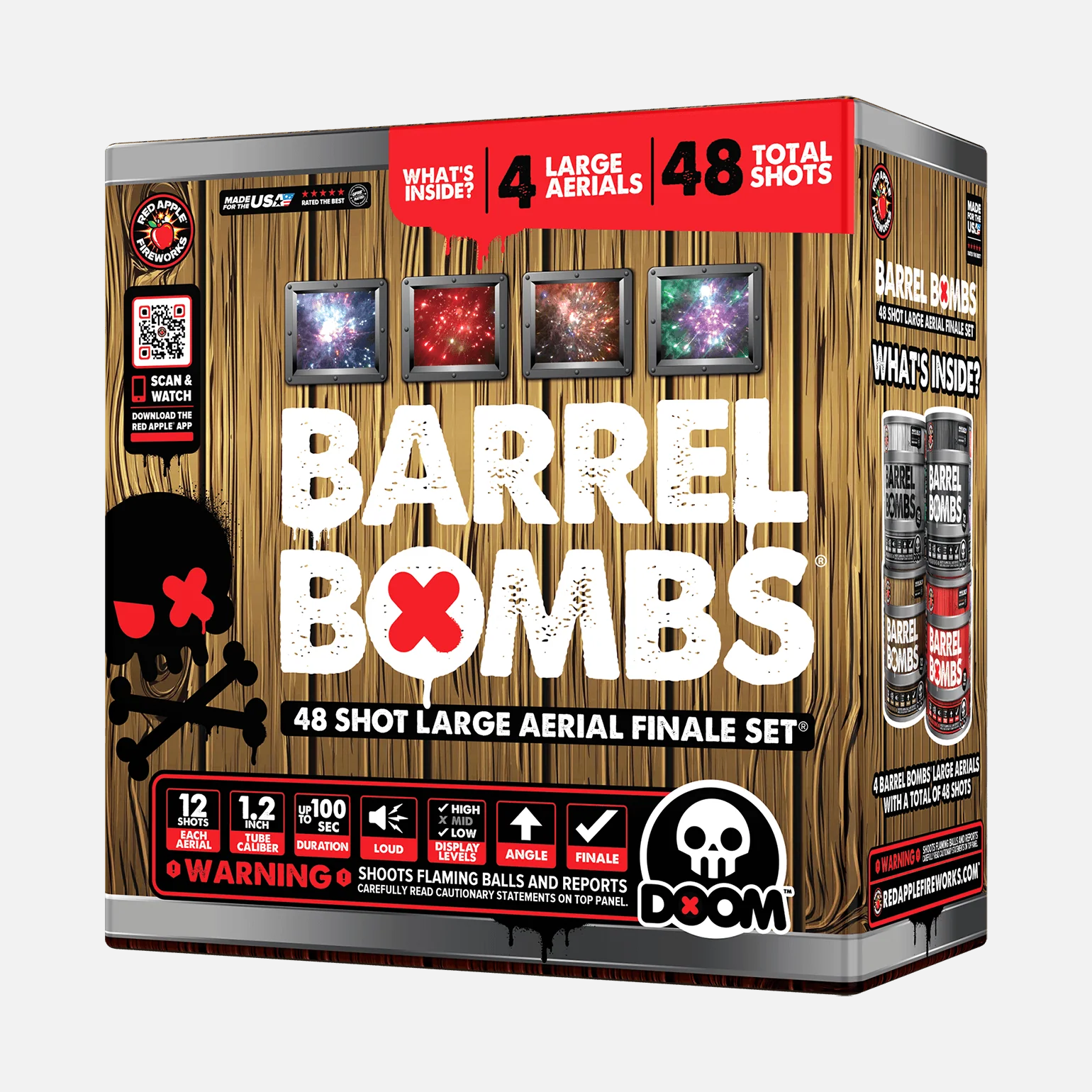 Barrel Bombs® 48-Shots Standard Aerial Finale Set® - Image 4