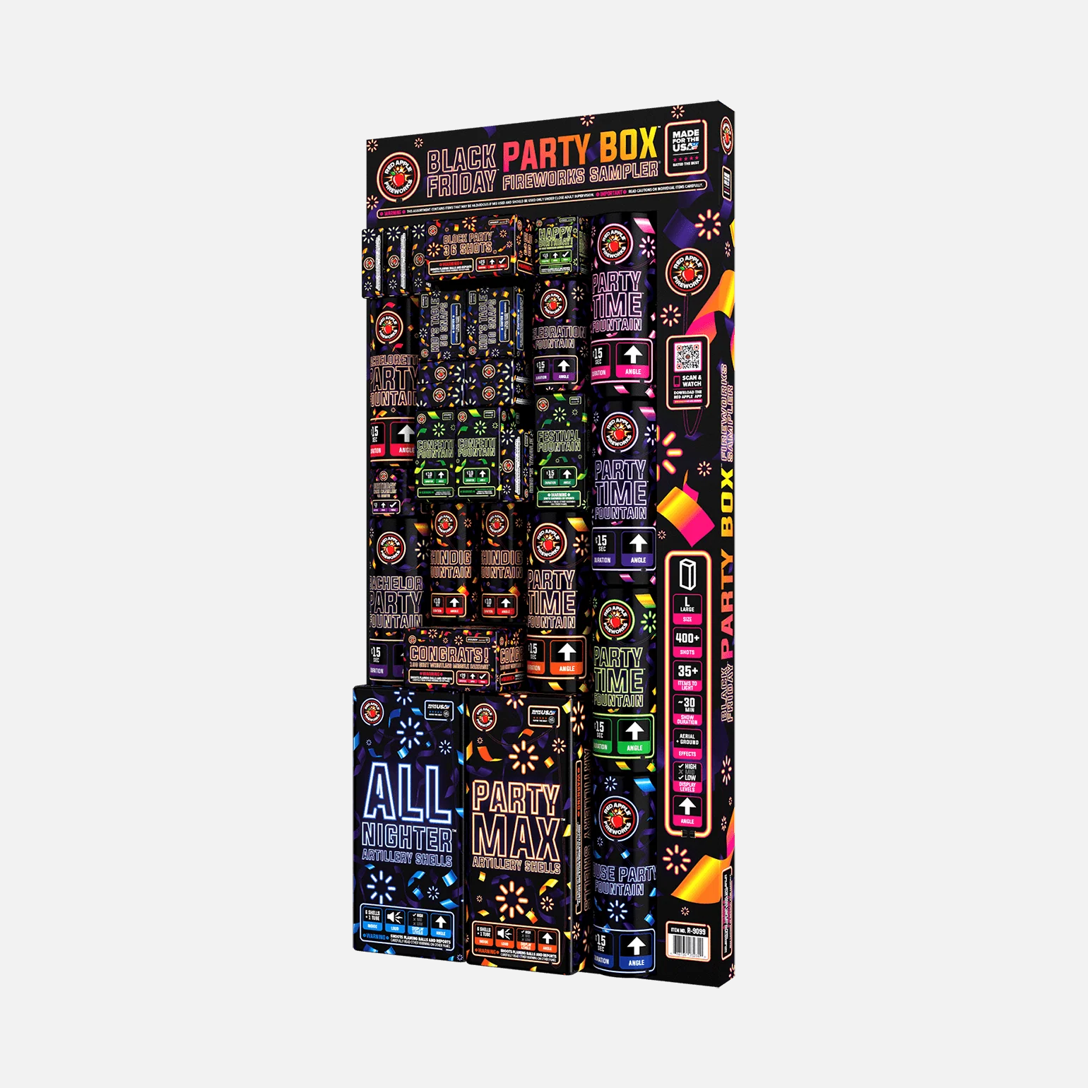 Black Friday Party Box 400 Shot Fireworks Samplers™ - Image 5