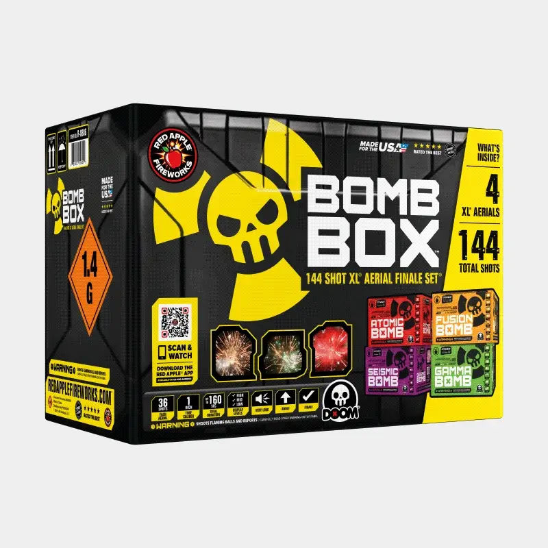 Bomb Box™ 144 Shots XL® Aerial Finale Set® - Image 3