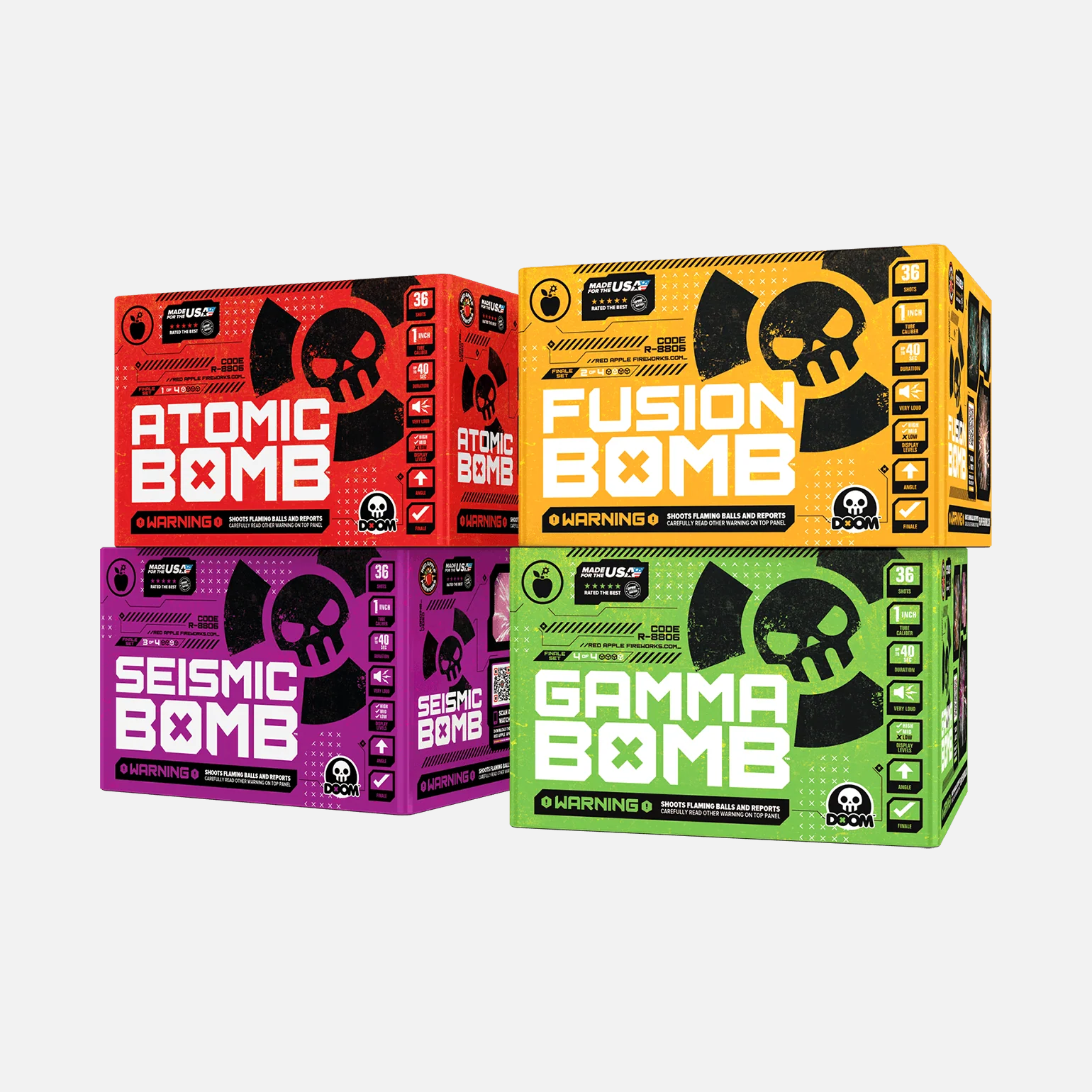 Bomb Box™ 144 Shots XL® Aerial Finale Set® - Image 4