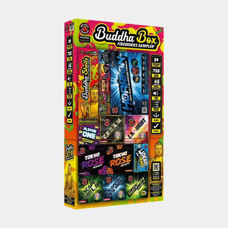 Buddha® Box 725 Shot Fireworks Sampler® - Image 3