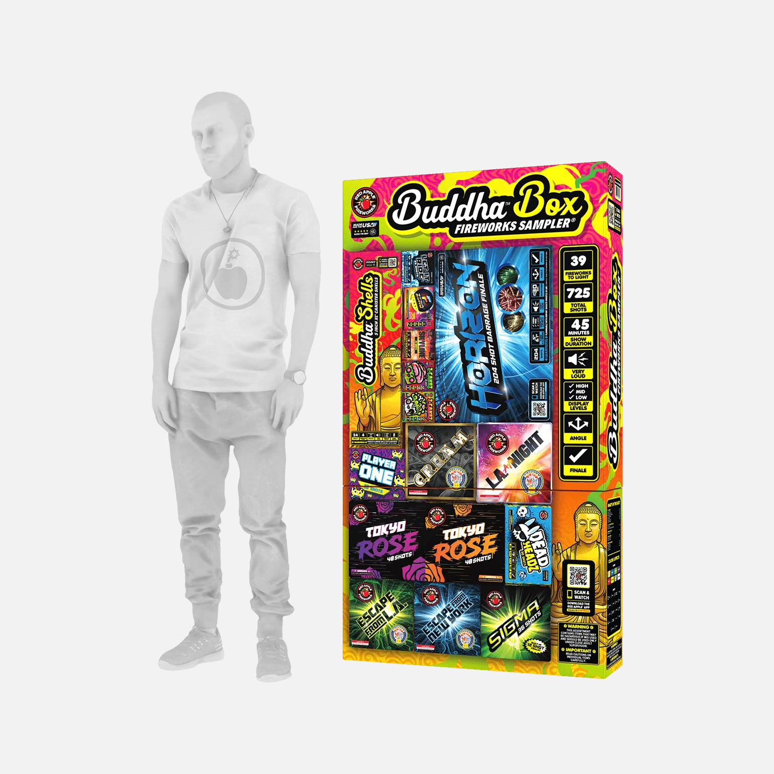 Buddha® Box 725 Shot Fireworks Sampler® - Image 5