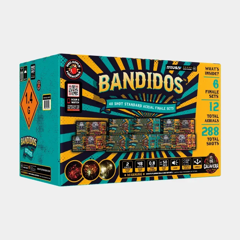 Calavera® Bandidos 48-Shots Standard Aerial Finale Sets® - Image 3