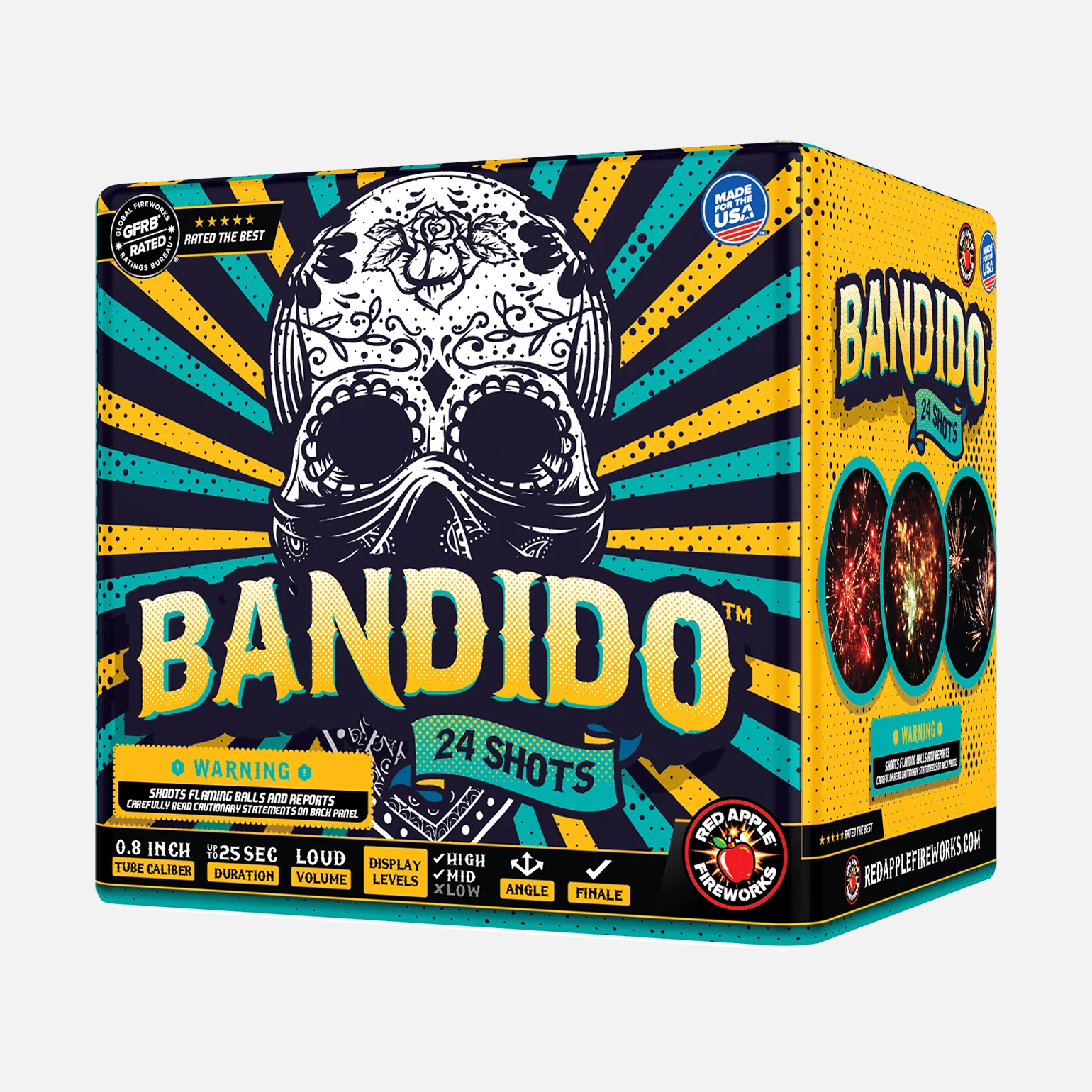 Calavera® Bandidos 48-Shots Standard Aerial Finale Sets® - Image 6