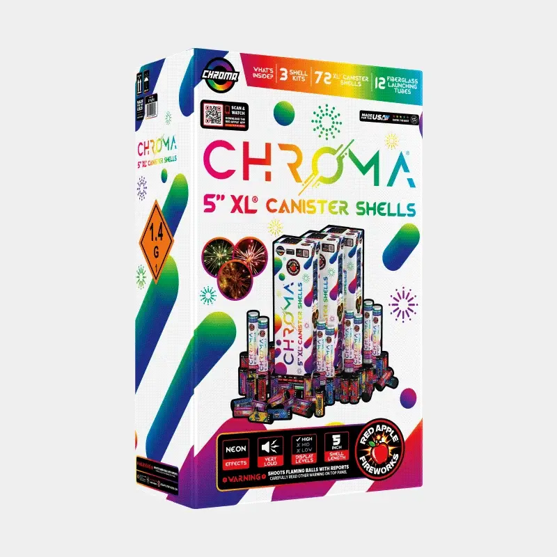 Chroma® 24 Shot 5-Inch XL® Canister Shells - Image 3