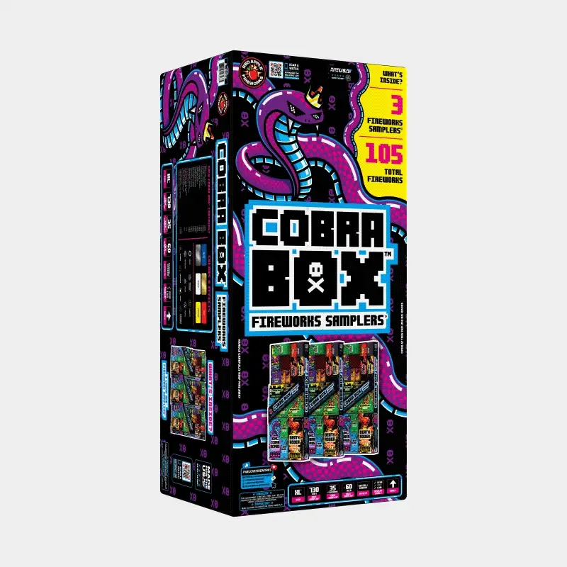 Cobra Box™ 730 Shot Fireworks Samplers™ - Image 3