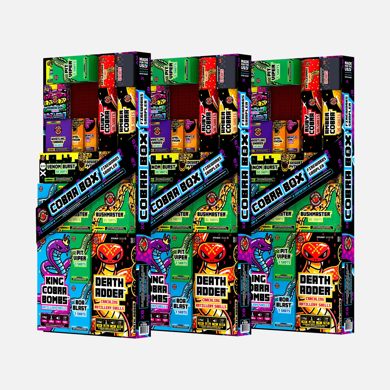 Cobra Box™ 730 Shot Fireworks Samplers™ - Image 4