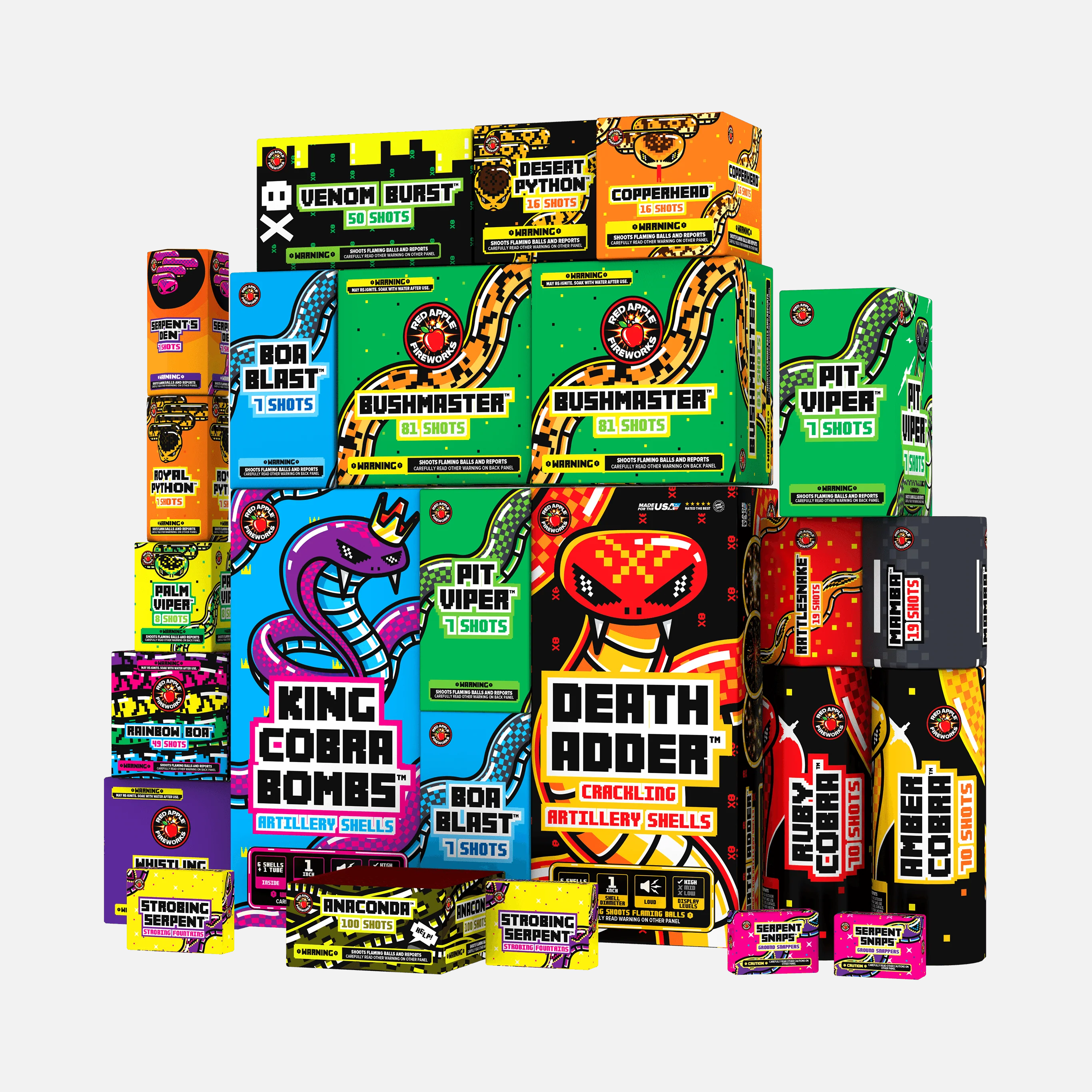 Cobra Box™ 730 Shot Fireworks Samplers™ - Image 6