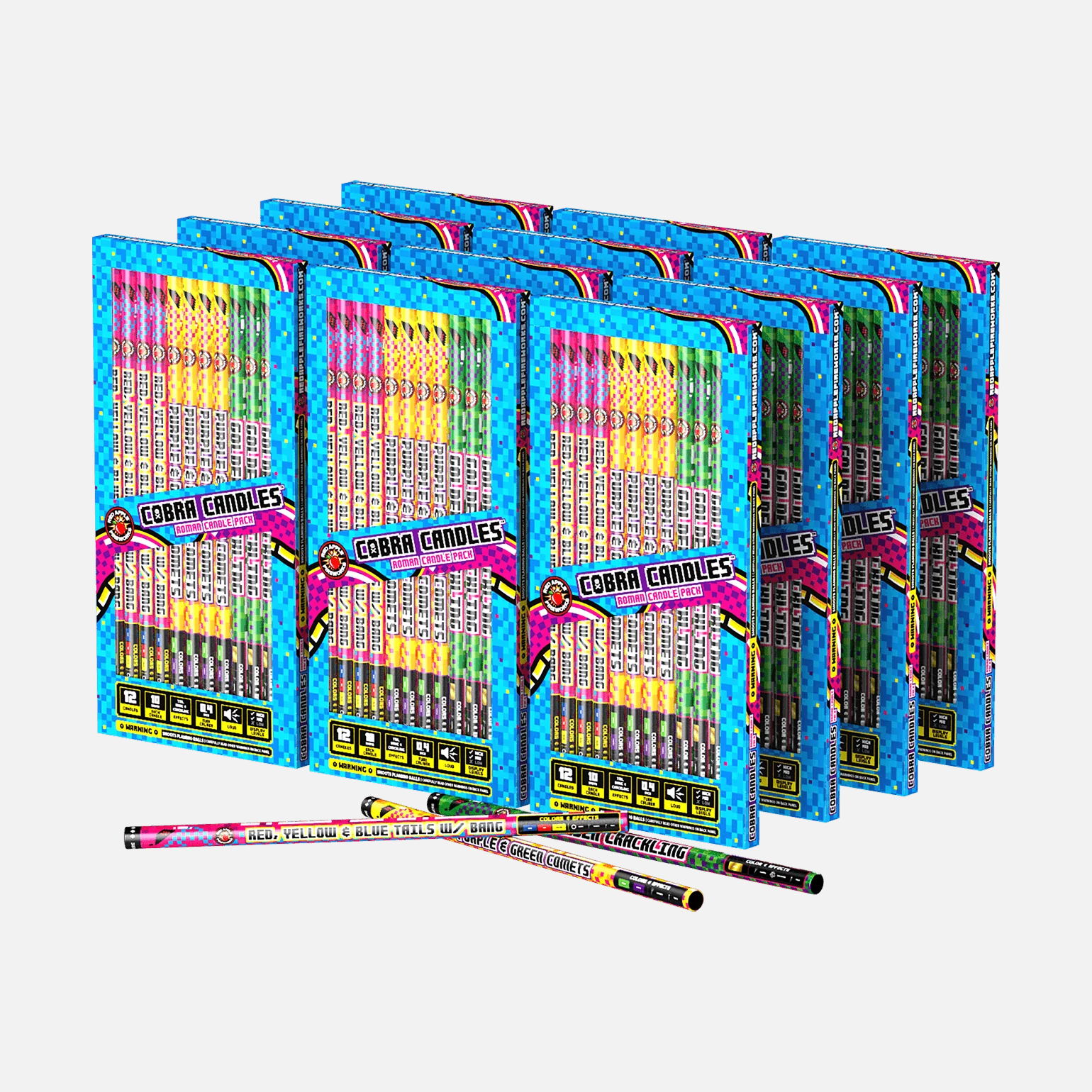 Cobra™ Candles 10 Shots Roman Candle Packs - Image 4