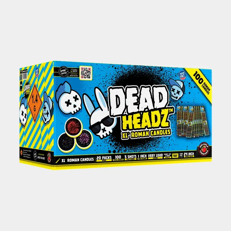 Dead Headz™ 5-Shots XL® Roman Candles - Image 3