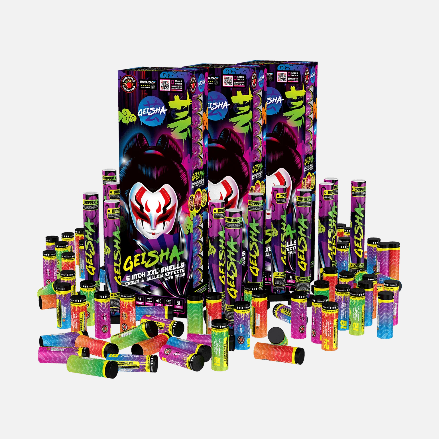 Geisha® 24 Shot 6-Inch XXL™ Canister Shells - Image 4