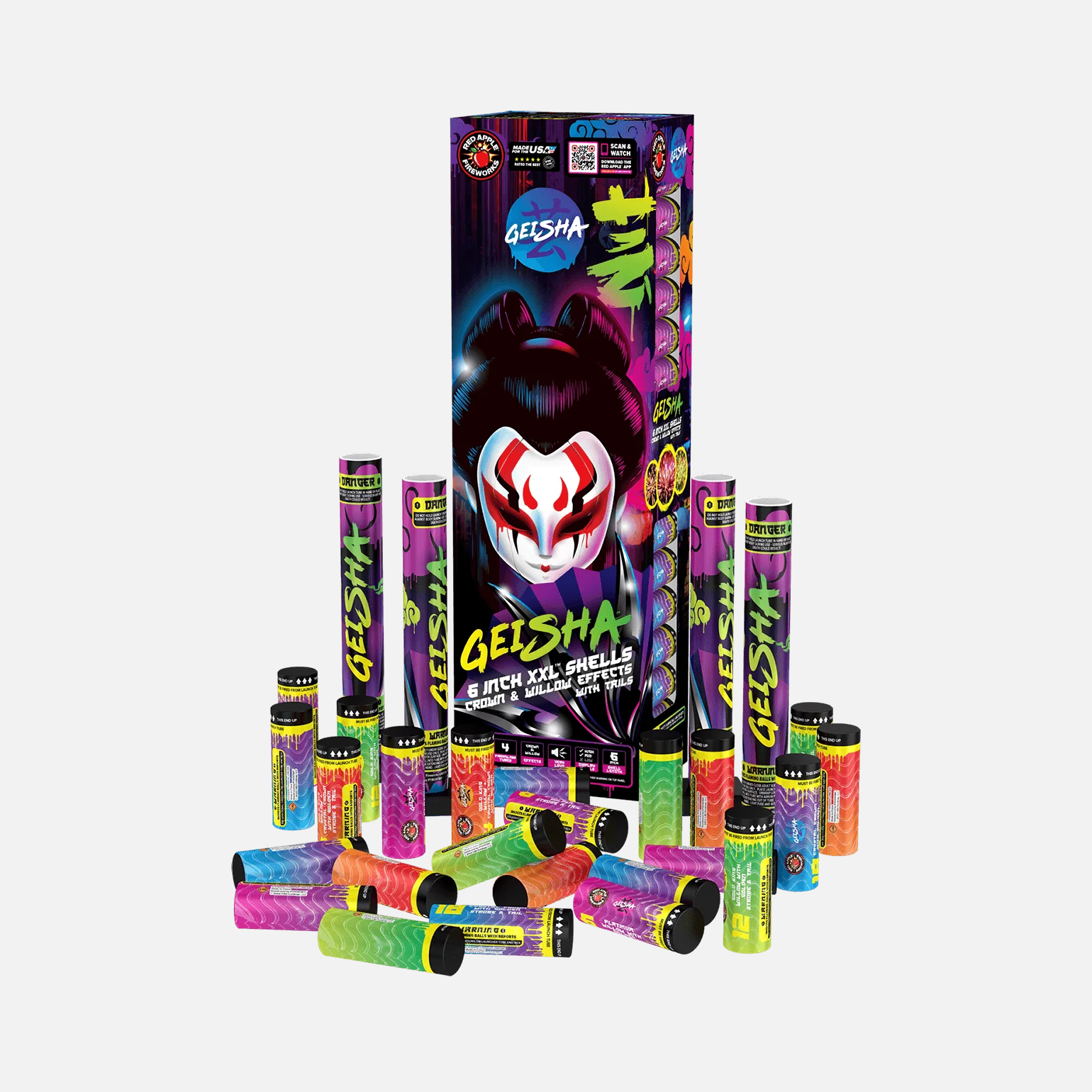 Geisha® 24 Shot 6-Inch XXL™ Canister Shells - Image 5