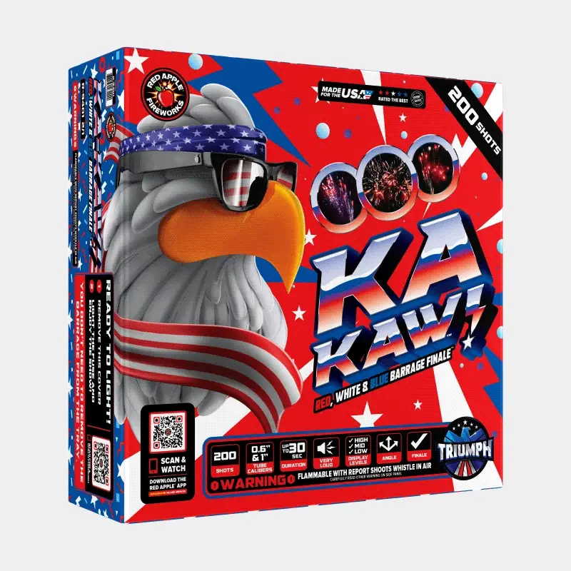 KA-KAW!™ 200 Shot Red, White & Blue Barrage Finale™ - Image 3