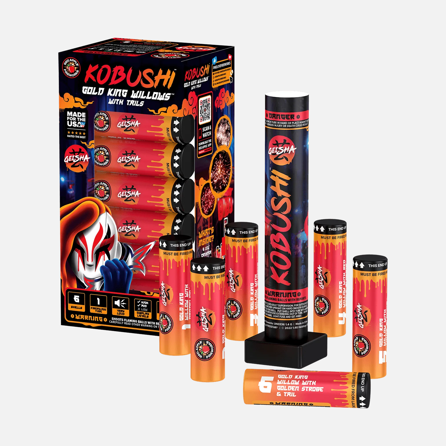 Kobushi™ 6 Shot 6-Inch XXL™ Canister Shells - Image 6