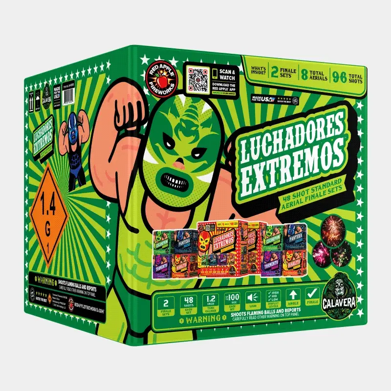 Luchadores Extremos!™ 48 Shot Standard Aerial Finale Set® - Image 3