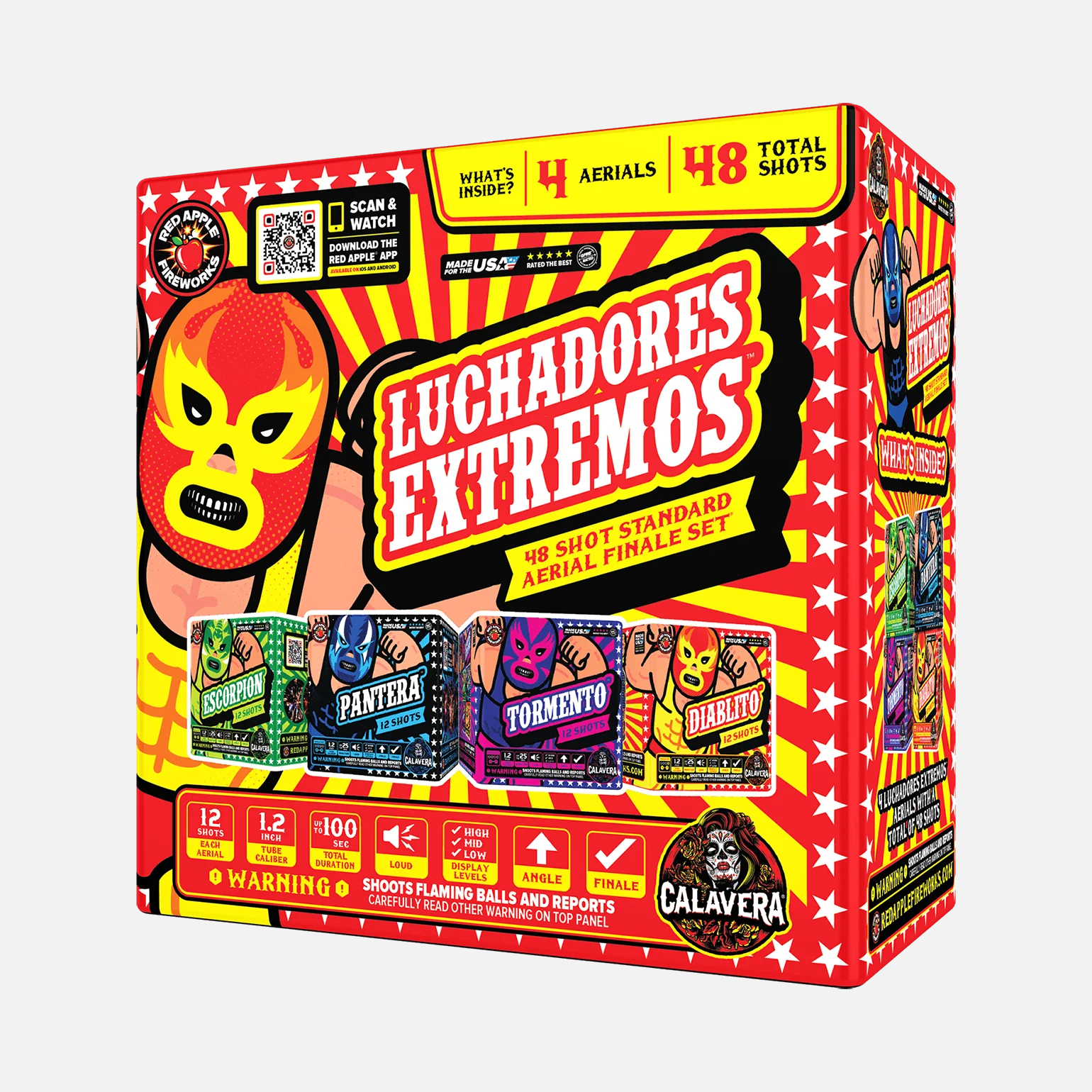 Luchadores Extremos!™ 48 Shot Standard Aerial Finale Set® - Image 5