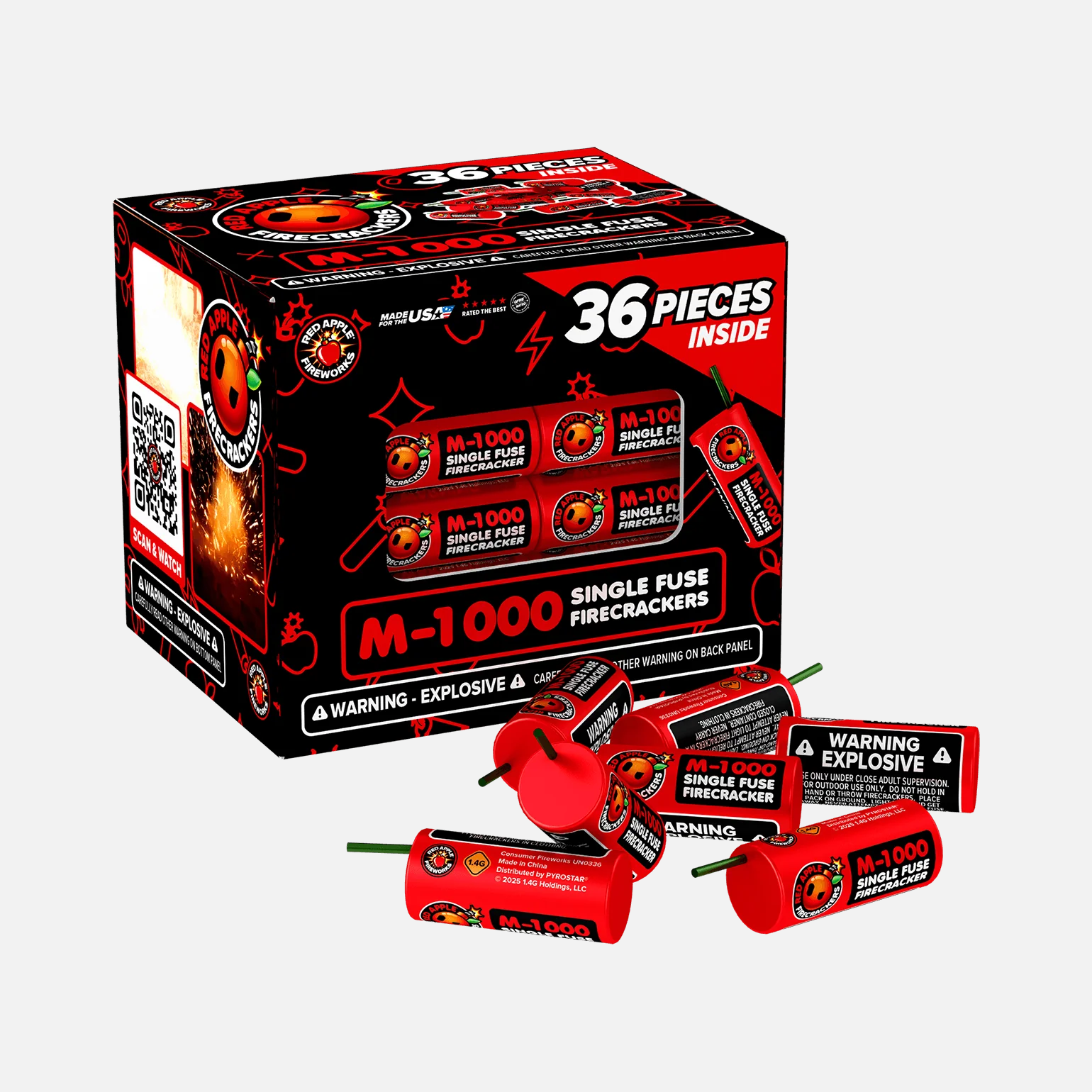 M-1000 Single Fuse Firecracker - Image 5