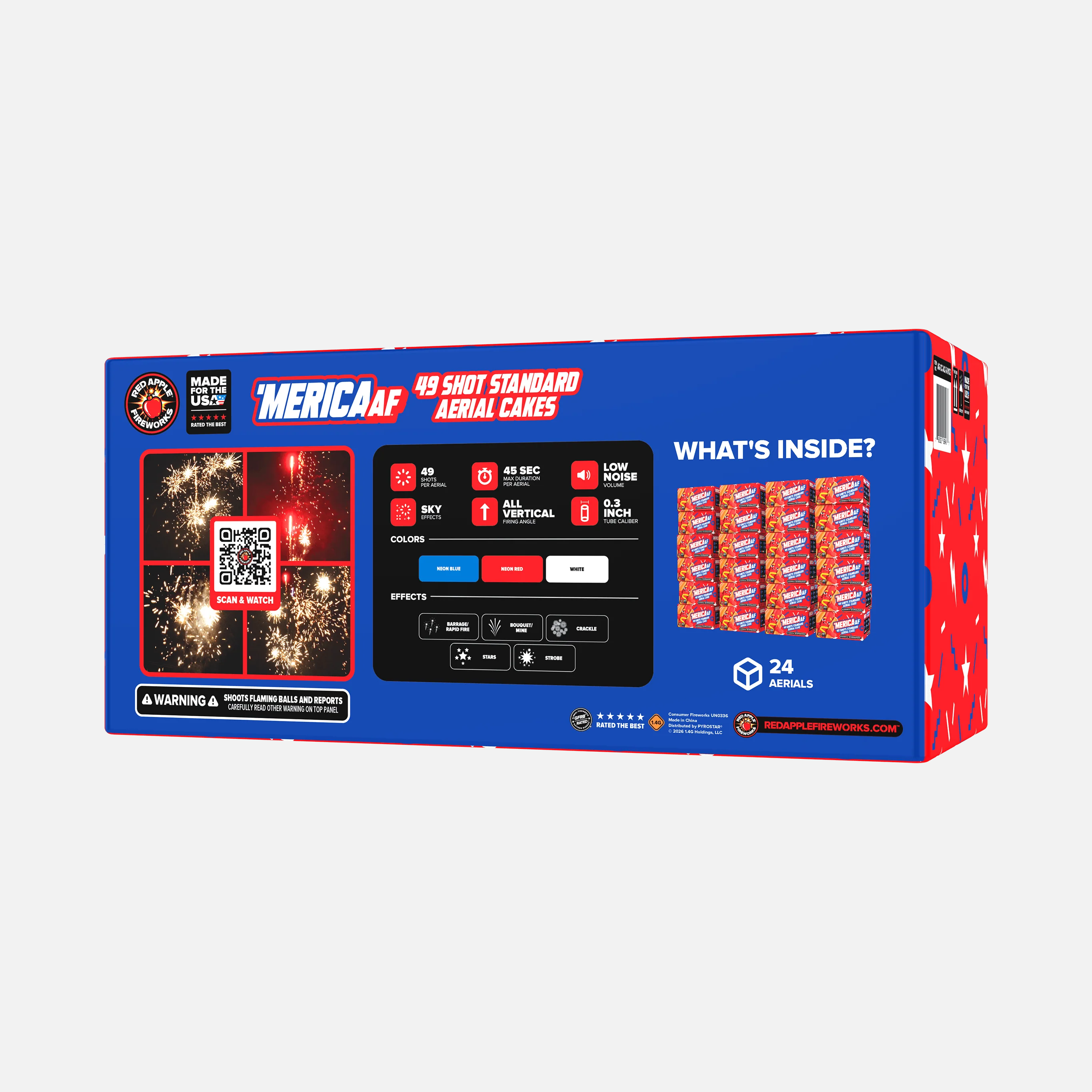 'MERICA AF™ 49 Shot Standard Aerial Cakes - Image 3