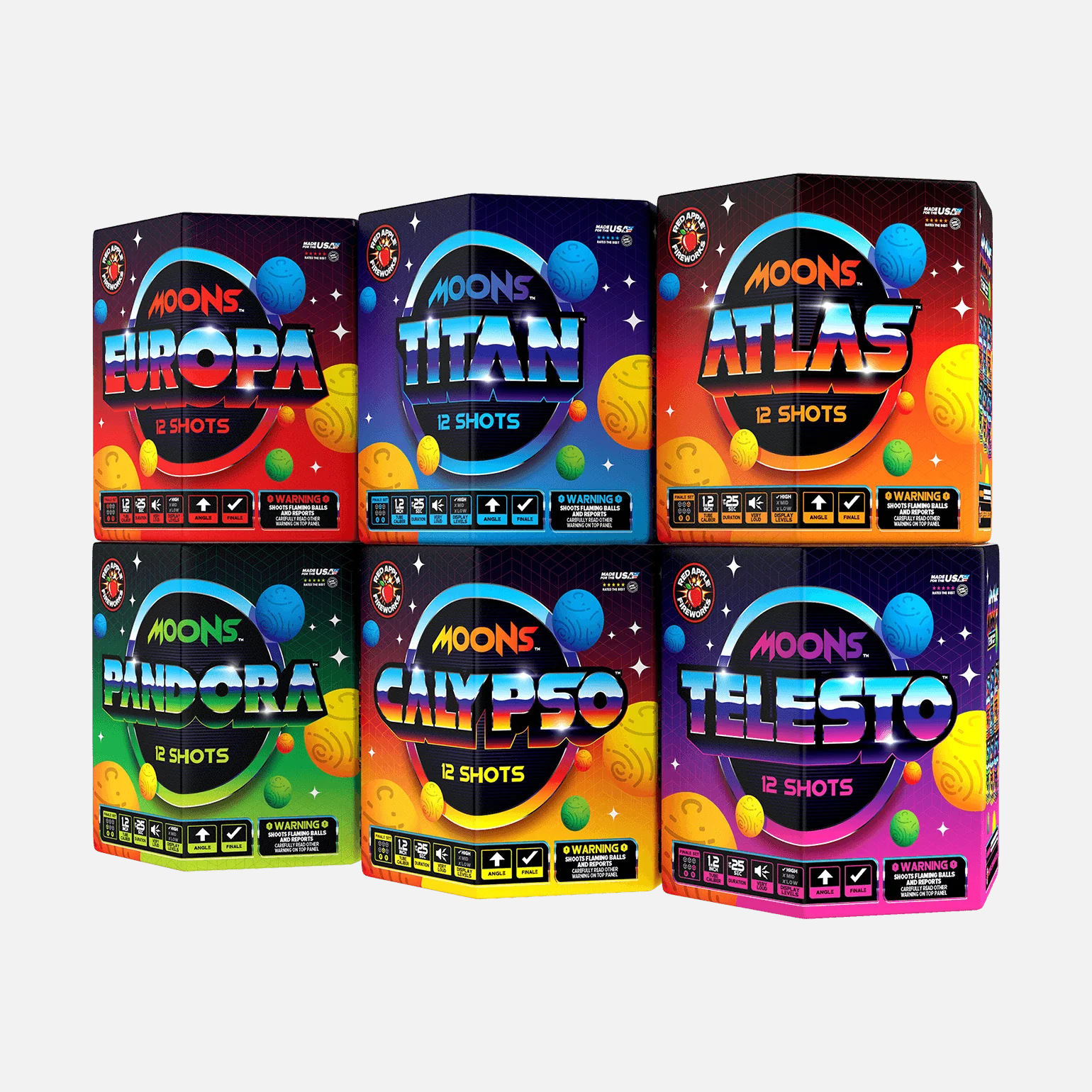 Moons™ 72-Shots Large Aerial Finale Set® - Image 4