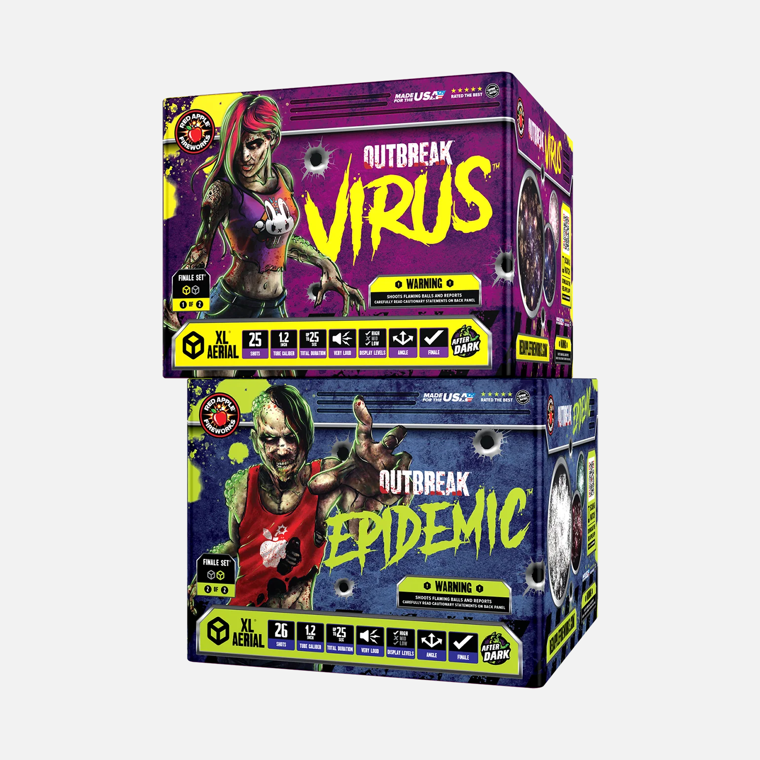 Outbreak™ 51 Shots XL® Aerial Finale Set® - Image 4