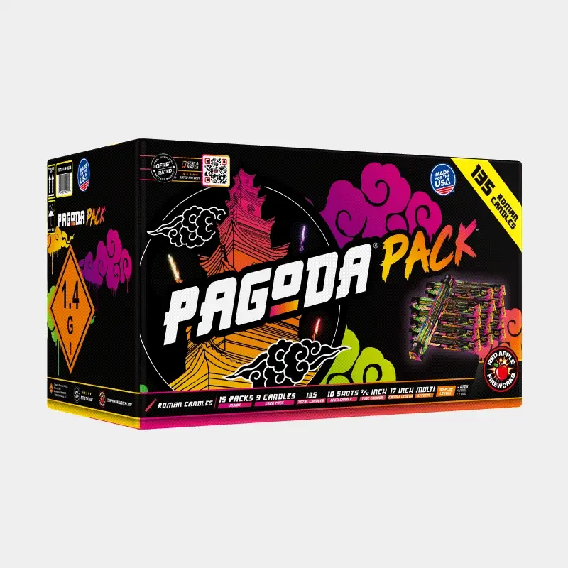 Pagoda® Pack 10-Shots Roman Candle Packs - Image 3