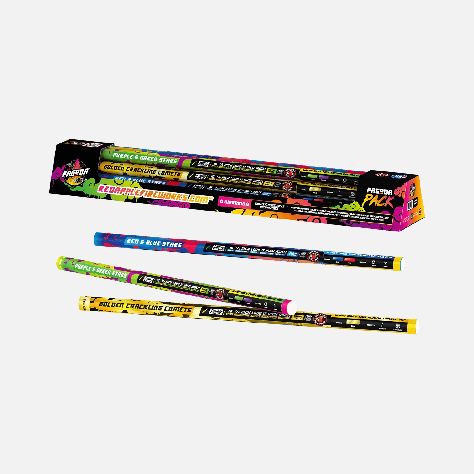 Pagoda® Pack 10-Shots Roman Candle Packs - Image 5