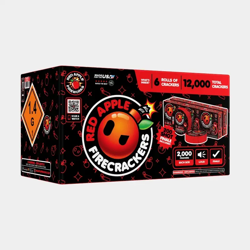 Red Apple® Bombs 2,000 Roll Flash Crackers with 200 Shot Finale - Image 3