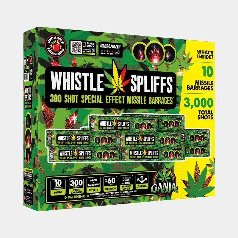 Whistle Spliffs™ 300 Shots Special Effect Missile Barrage™ - Image 3