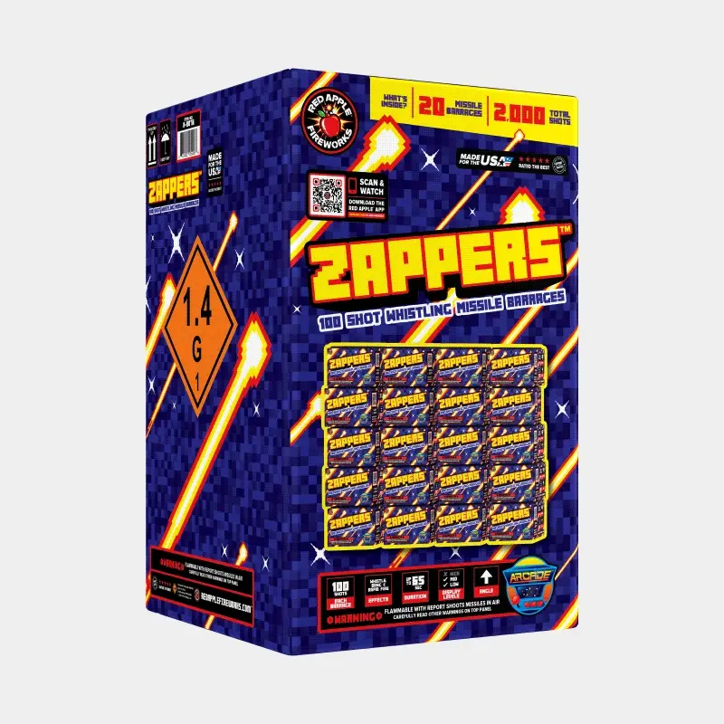 Zappers™ 100 Shots Whistling Missile Barrage™ - Image 3
