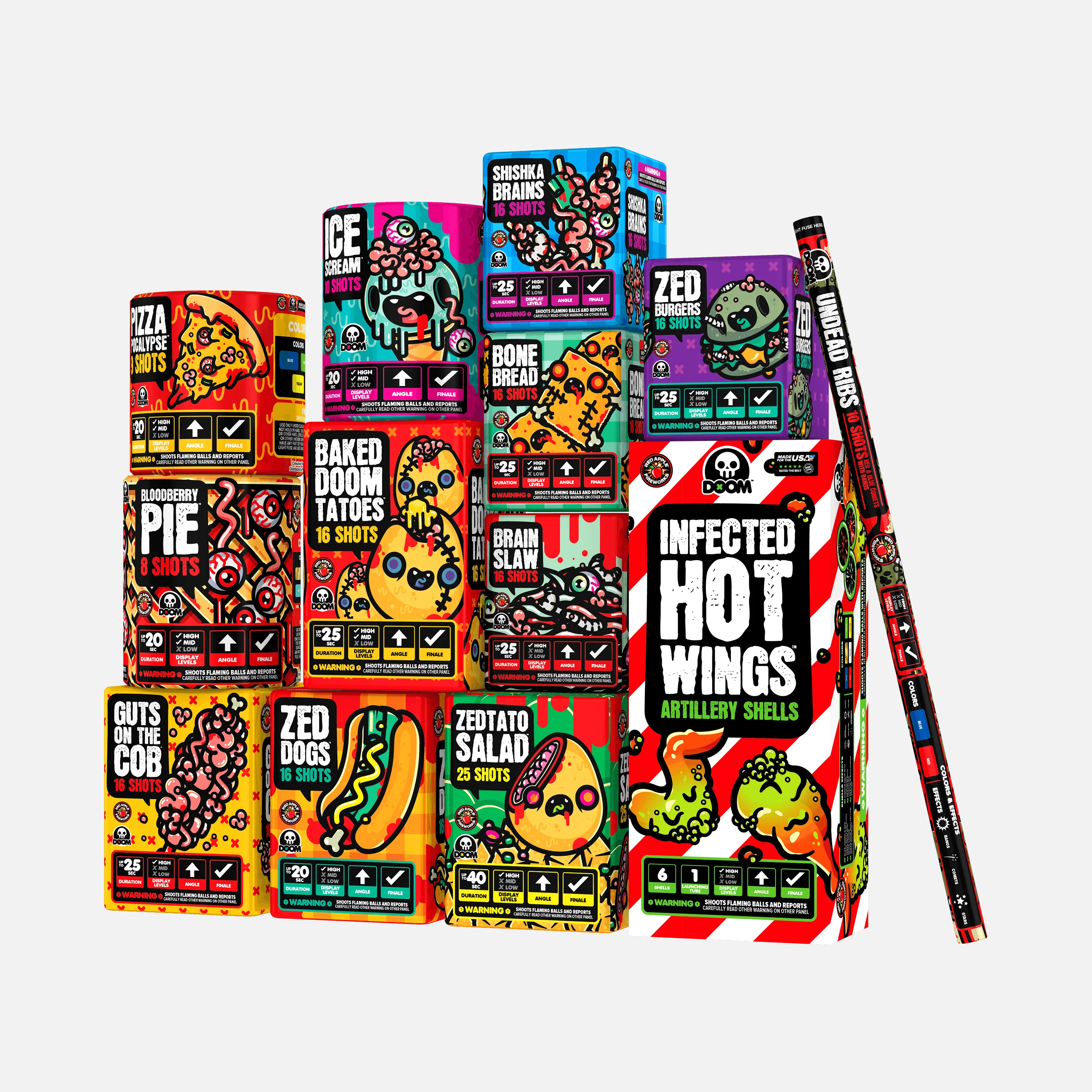 Zed-BQ™ BOX 210 Shot Fireworks Sampler® - Image 6
